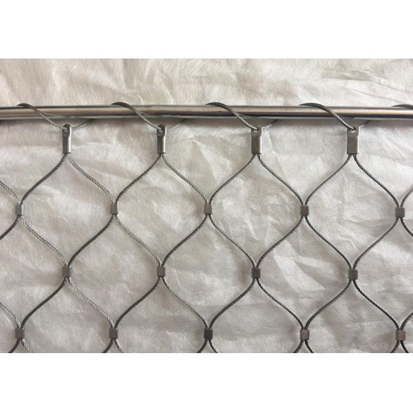 Quality Classical Inox Balustrade Cable Mesh , X Tend Stainless Steel Rope Mesh Webnet for sale