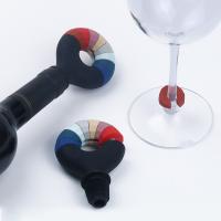 China OEM ODM Rabbit Bottle Wine Stopper And Pourer 8 Color Rainbow Charms factory