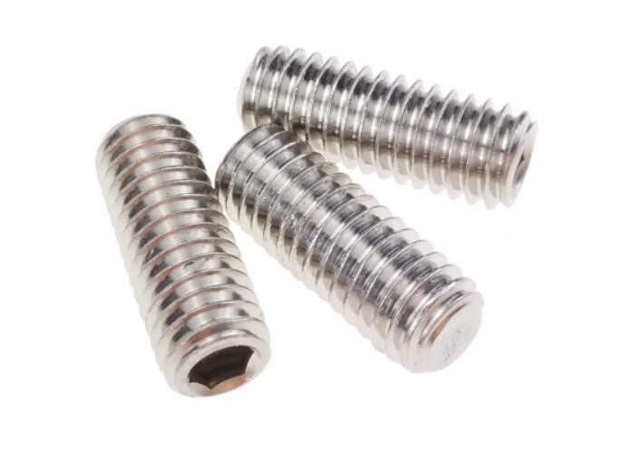 China M5 Flat Point Stainless Steel Set Screw Hexagon Socket Metal Fastener for sale