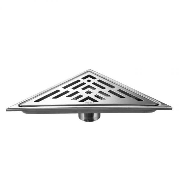 Quality Anti Odor Triangle Shower Floor Drain 304 Stainless Steel Material for sale