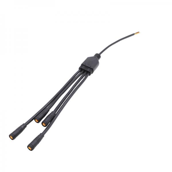 Quality Mini  Waterproof Y Connector IP65 M8 Electric PVC Push Lock Cable Use for sale