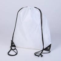 China Trainning White Drawstring Backpack , Waterproof Large Drawstring Sports Bag factory