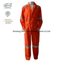 china XS Orange 100 Cotton Reflective Lightweight FR Coveralls