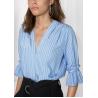 China Frill Sleeve Designs Blouse For Woman factory