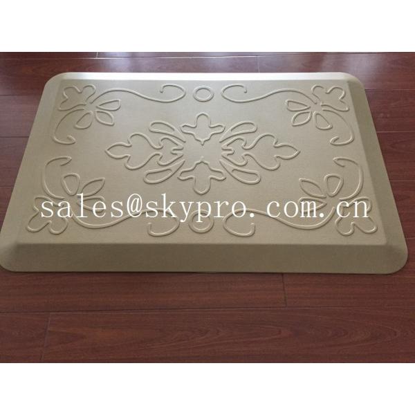 Quality Anti-fatigue non-slip kitchen polyurethane PU mat , assorted colors and textures for sale