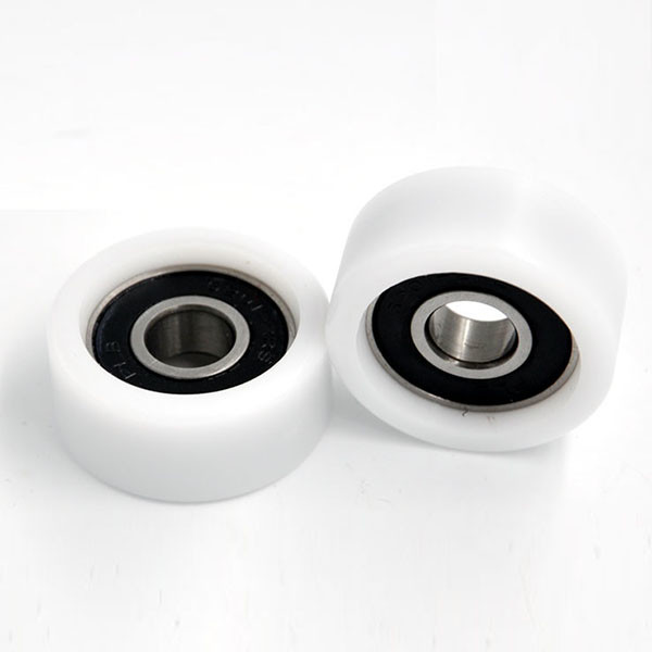 Quality Flat Shaped Plastic Wheel Bearings POM Coated With Grease Lubrication for sale