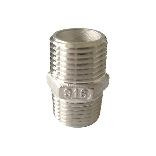 Quality 1/2" stainless steel 304 BSPT, NPT, BSPP threaded hexagon nipple for sale