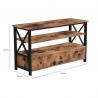 China TV Stand with 3 Drawers, Rustic Industrial Furniture, Multi-functional TV Stand, XLTV21BX factory
