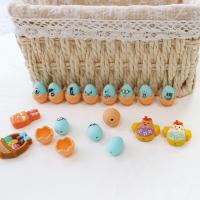 China Silicone Teething Beads Soft Safe Durable Easter Silicone Eggs Beads With Hole For Pen Making factory