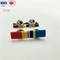 China Custom Ribbon Bar Pin Gold Award Personalized Enamel Mounting Medal Bars factory