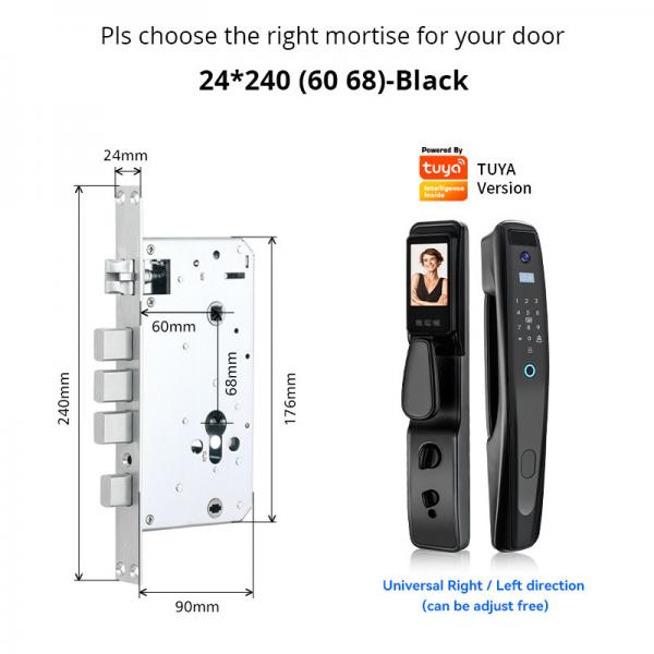 Quality Anti Theft Outdoor Biometric Fingerprint Door Lock With Remote Control Touch for sale