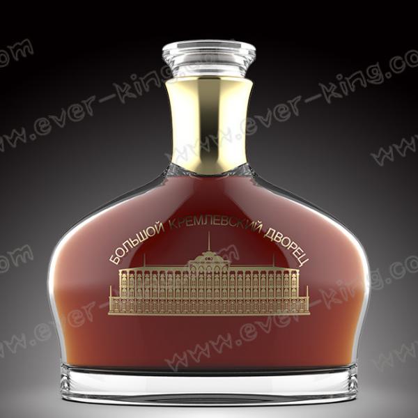 Quality New Designed 750ml Glass Bottle For Luxury Liquors for sale