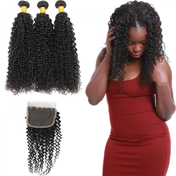 Quality 8A Real Peruvian Human Hair Extensions Kinky Curly , Peruvian Silky Straight Hair for sale