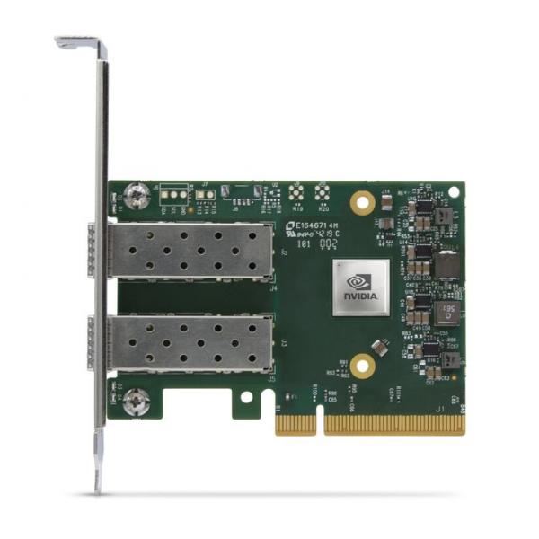 Quality 25GB Nic Mellanox Network Card MCX631102AN-ADAT Dual Port SFP28 PCIE 4.0 X8 for sale
