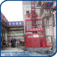 China SC100/100 Construction Elevator 2 Tons Outside Buildings Climbing Type factory