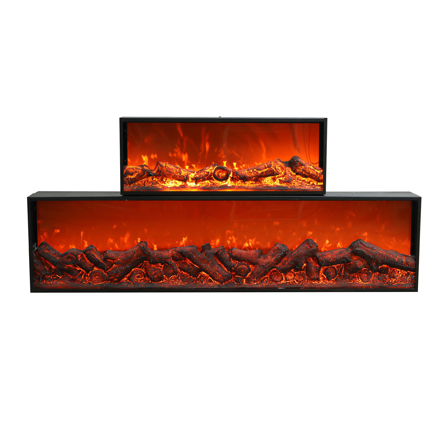 China Multi Function Modern Electric Fireplace With Sound Control Smart Flame Electric Stove factory