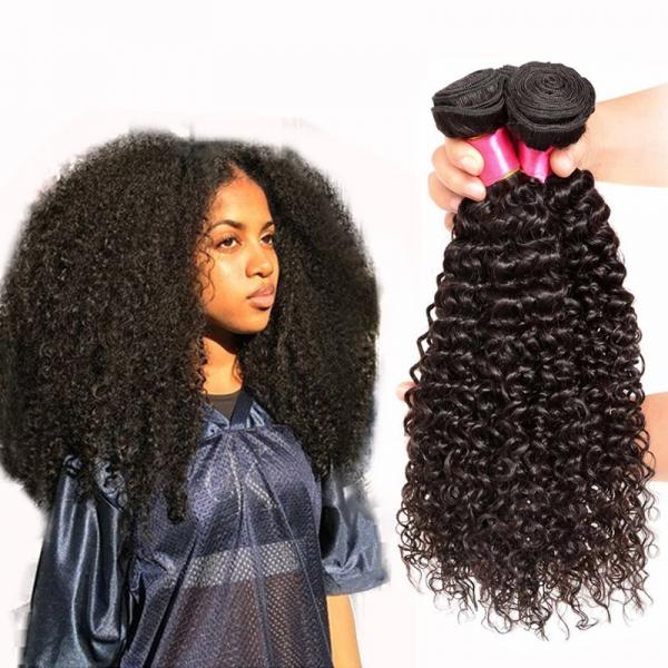Quality Curly Texture Brazilian 7A Virgin Hair , Wet And Wavy Virgin Hair Bundles for sale