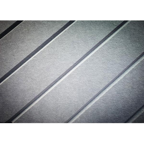 Quality B Level Recycled Decorative Acoustic Wall Tiles , V - Grooved  Sound Dampening Tiles for sale