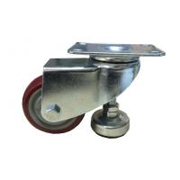 China Metal Pipe Adjuster PVC / PU Heavy Duty Caster Wheels for Pipe Rack System for sale