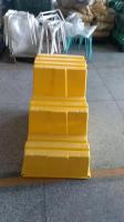 China Yellow Plastic Polyethylene Three Steps Safety Step Stool factory