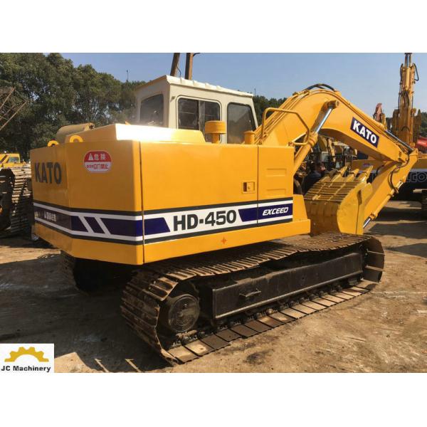 Quality 0.5m³ Japan Used KATO excavator HD450-7 , mechanical excavator KATO HD450VII 12t for sale