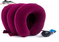 China Inflatable Cervical Brace Neck Collar Pillow Brace With Velvet , Neck Pain Relief factory
