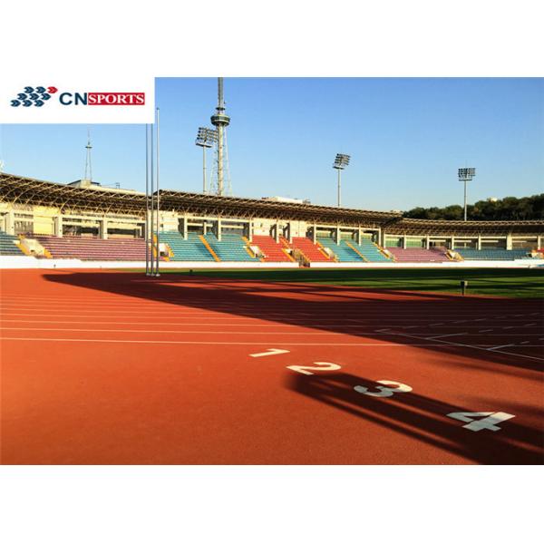 Quality Eco Friendly Synthetic Sports Flooring 1.12Mpa Public Running Track for sale