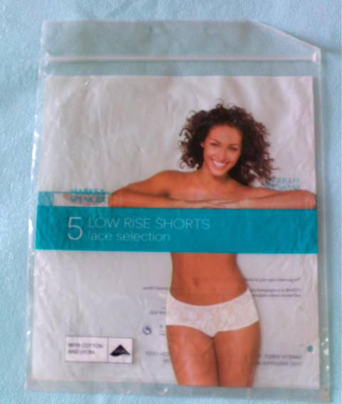 Quality Moisture Proof Packaging Poly Bags / Reclosable Plastic Bags For Underwear / for sale