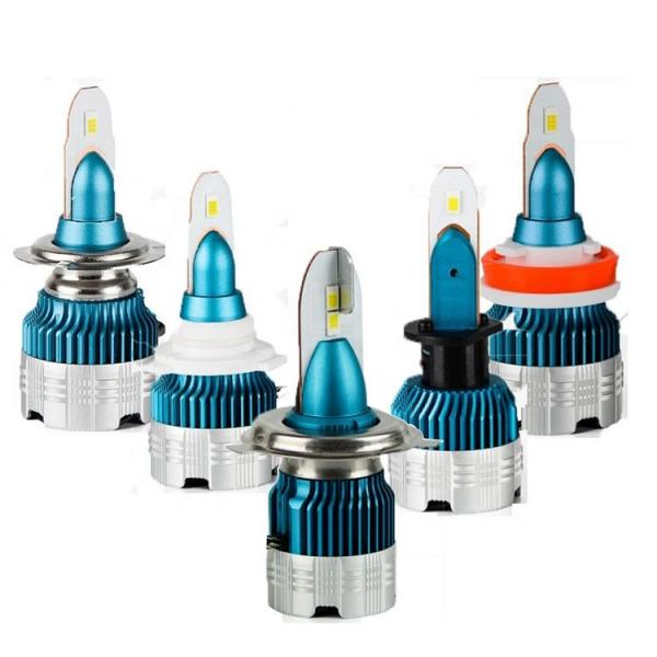 Quality H1 H3 H4 H7 H8 H11 9005 9006 LED Car Headlight Bulbs MI2 White light for sale