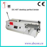 China DC-40T Semi-automatic desktop glue book binder machine factory