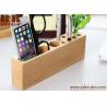 China 2018 High quality handmade wood cell phone stand phone holder desk organizer factory