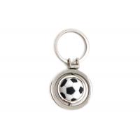 Quality 46mm Soccer Metal Keychain Holder Cute Football Keyring Souvenir Advertising for sale