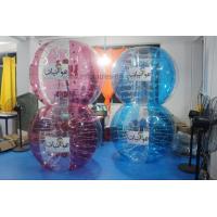 China Adult Red Buddy Bumper Ball , Blue Human Inflatable Bumper Bubble Ball Logo Printed factory