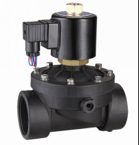 Quality Direct Acting Plastic Water Solenoid Valve , Two Way 12VDC Solenoid Valve 2＂ for sale