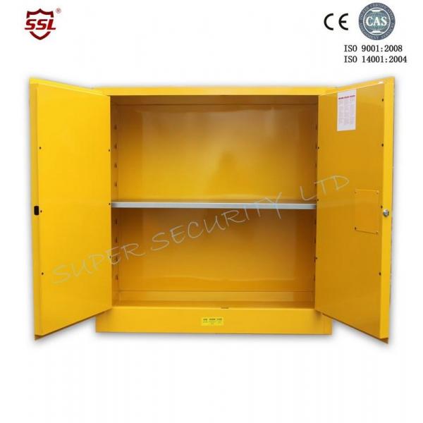 Quality Lab Safety Flammable Liquid Storage Cabinet With Paddle Lock , Hazardous Storage for sale