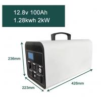 China Mobile Outdoor Power Portable Charging Station 1.28kWh 2kW 12.8V 100Ah Used For Home Road Camping factory