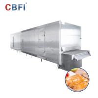 China Industrial Quick Tunnel Freezer Sea Food Shrimp Frozen Iqf Hanbell Compressor factory