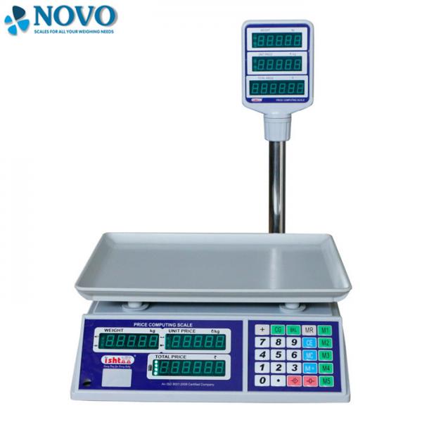 Quality Supermarket Electronic Scale Machine Give Change Function 50 Preset Memory Keys for sale
