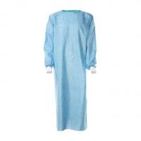 China Anti Static Blue Isolation Gowns , Sterile Surgical Gowns Knitted / Cotton Cuff factory