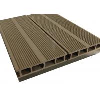 China Walnut Color WPC Composite Decking / Recyclable Walkways Deck For Garden factory
