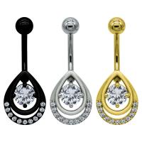 China Crystal Water Drop Dancing Diamond Jewelry Belly Dance Chain Piercing Ring factory