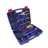 China 2.5 - 6mm2 Wire Crimping Tool Kit With 5 Interchangeable Jaws Wire Striper Cutter factory