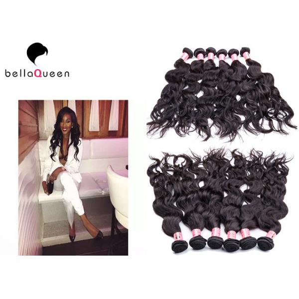 Quality Full Cuticle Intact Water Wave Grade 6A Virgin Peruvian Human Hair Weft for sale