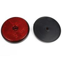 China Screw Type Round Shape Truck Reflectors PMMA Material Red And Yellow Color factory