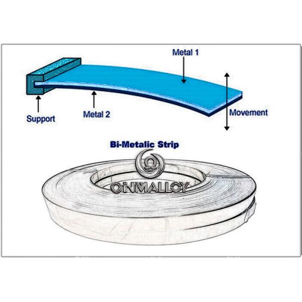 Quality Ni36 Low Expansion Layer Bimetallic Strip For Household Water Heaters for sale
