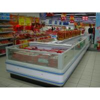 Quality Refrigeration Condensing Unit Island Display Freezer With Night Curtain for sale