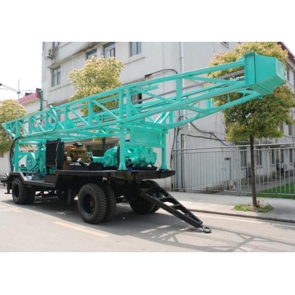 Quality 8 Tyre Trailer SPJT300 Rotary Water Well Drilling Rig for sale