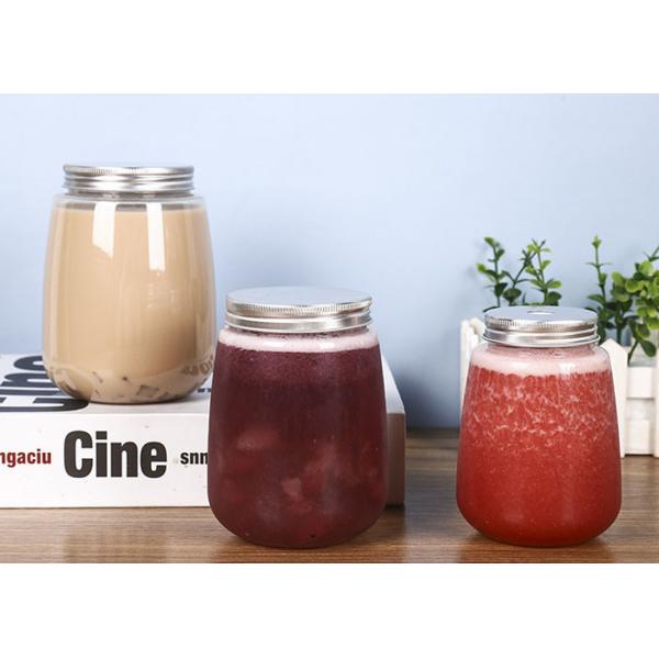 Quality 350ml 500ml 650ml Milk Tea Bottles With Cover for sale