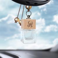 China Refillable Aromatherapy Car Air Freshener Diffuser , Clear Glass Essential Oil Diffuser factory