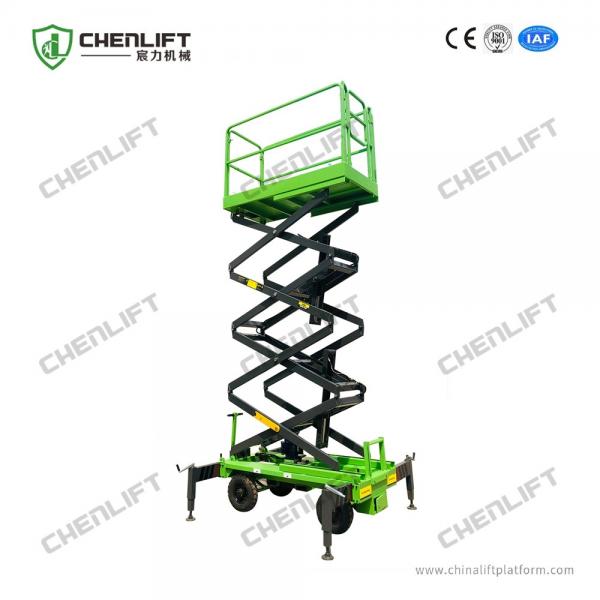 Quality 6 Meters Industrial Hydraulic Lift Platform Scissor Lift Aerial Work Platform 1 Ton Load for sale